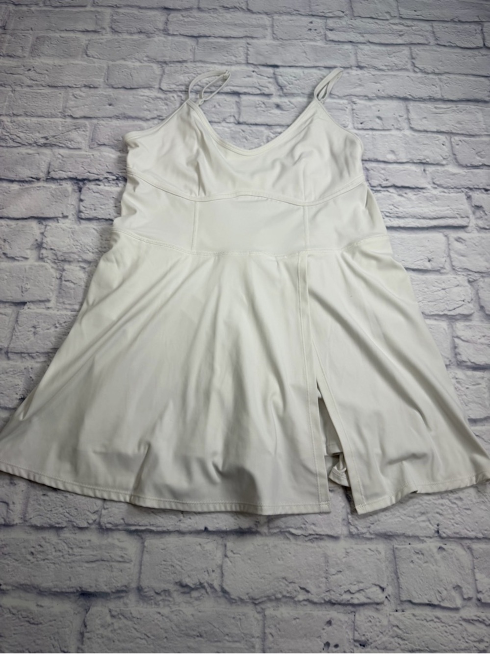 JoyLab White Athletic Dress w/Built  in Bra and Shorts. Size XL. Athleisure.